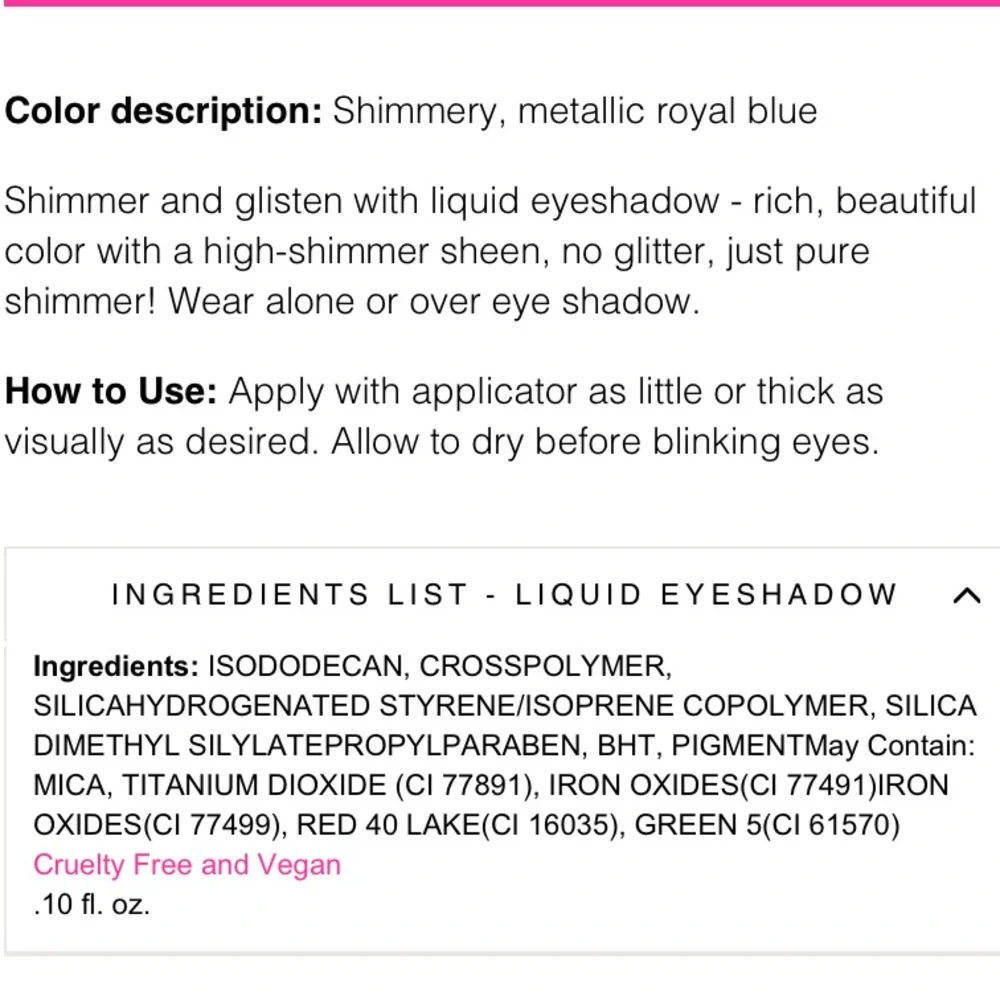 Medusa’s Makeup Sophia Liquid Eyeshadow